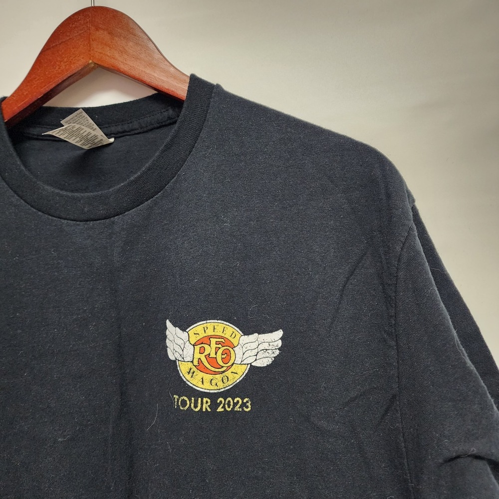 Reo Speedwagon‎ Young Forever 2023 T-Shirt Black Cotton Unisex Lg Preowned - Picture 3 of 6